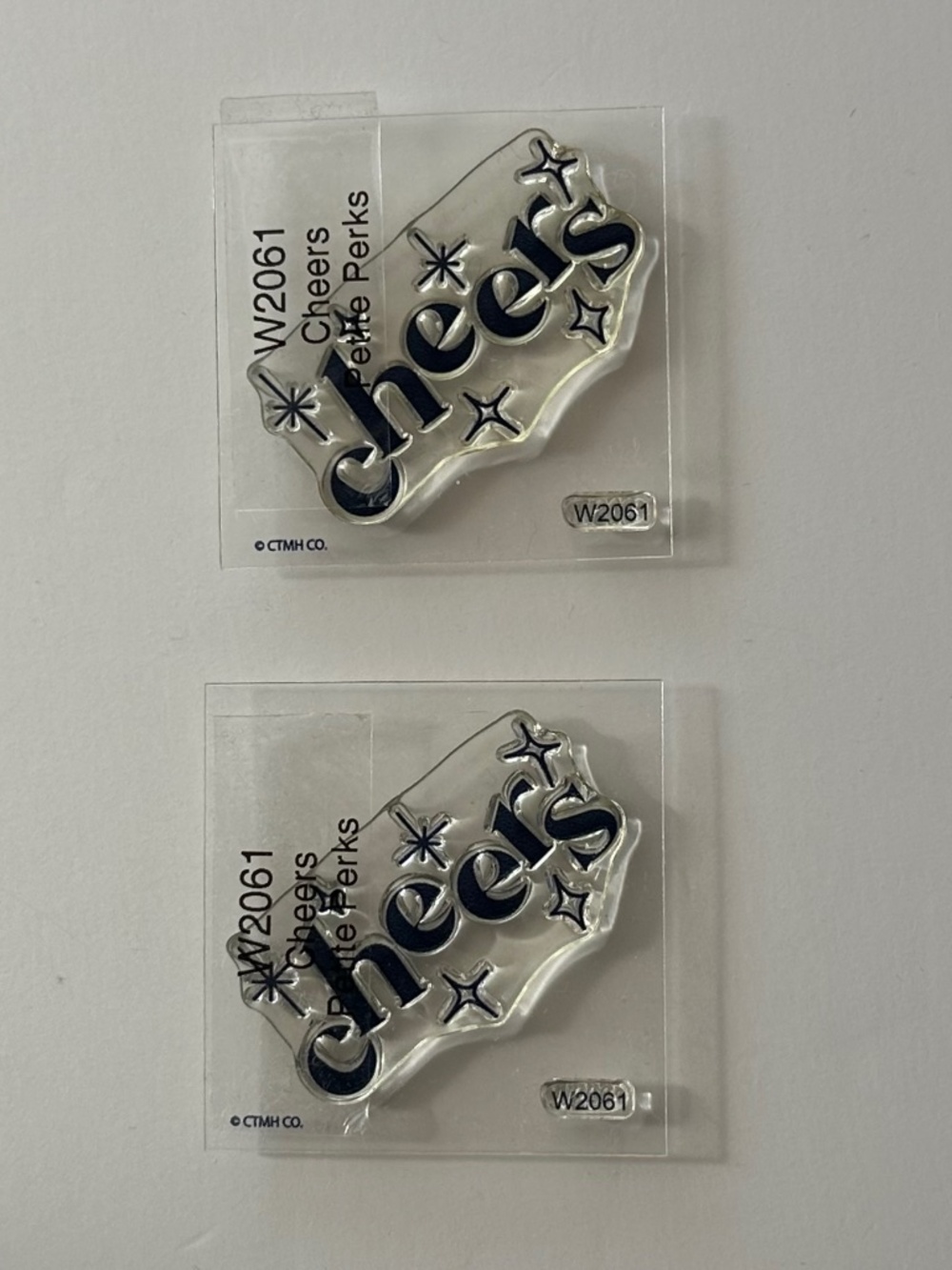2 Clear Cheers Stamps